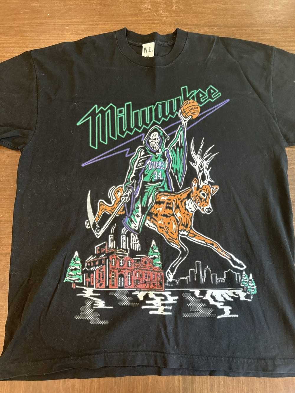 Warren Lotas Milwaukee Bucks Reaper Deer Shirt - High-Quality