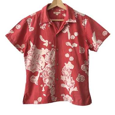 KAPITAL Silk Rayon Piano pt Hawaiian Aloha Shirt Black Size 4
