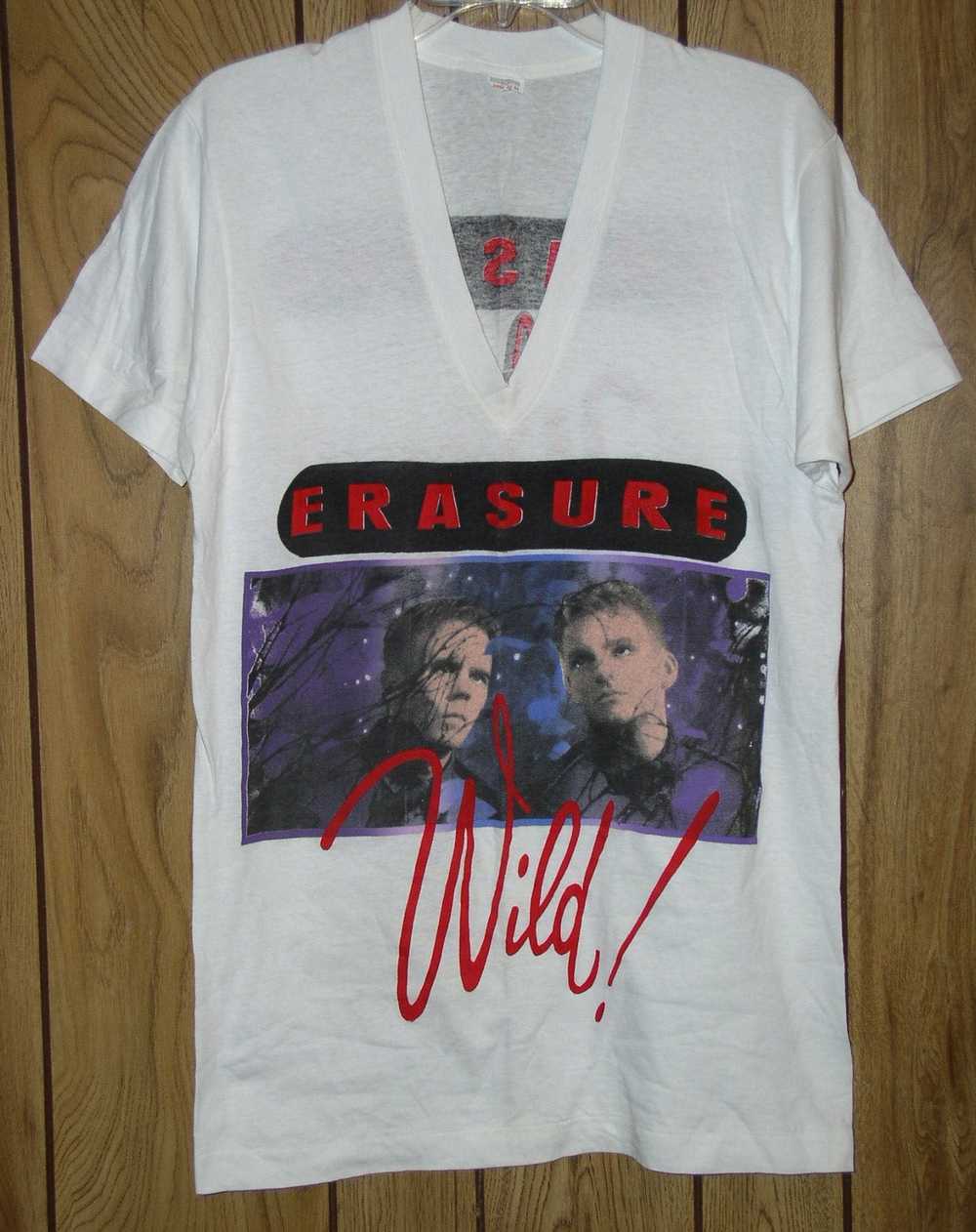 Rare × Rock T Shirt × Vintage Erasure Concert Shi… - image 1