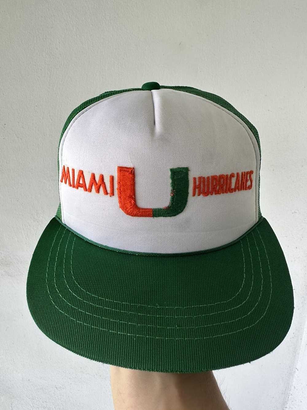 Ncaa × Trucker Hat × Vintage Vintage Miami Hurric… - image 1