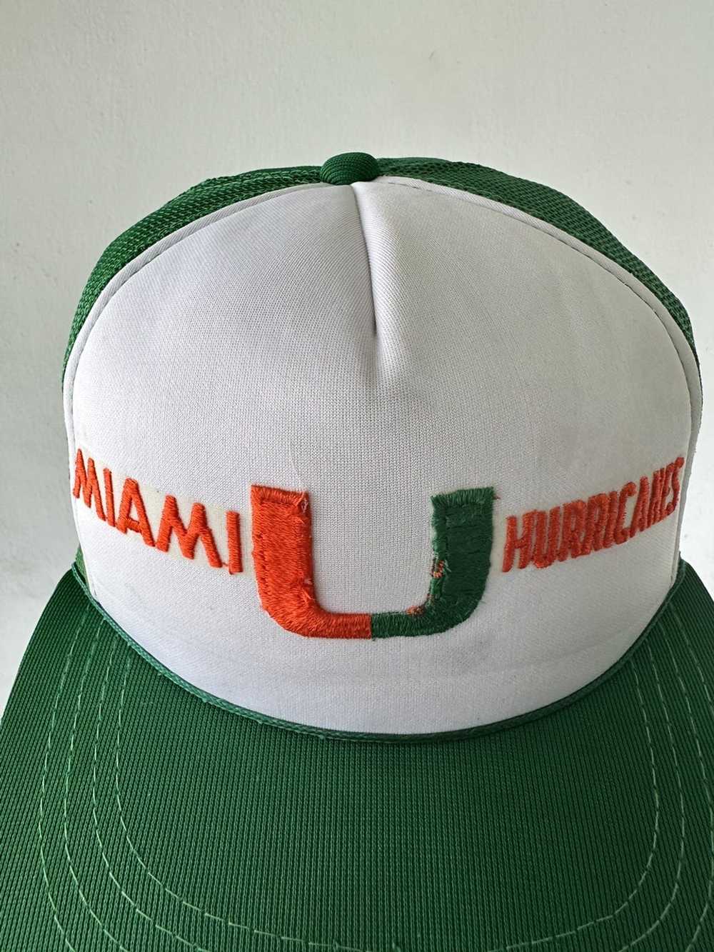 Ncaa × Trucker Hat × Vintage Vintage Miami Hurric… - image 2