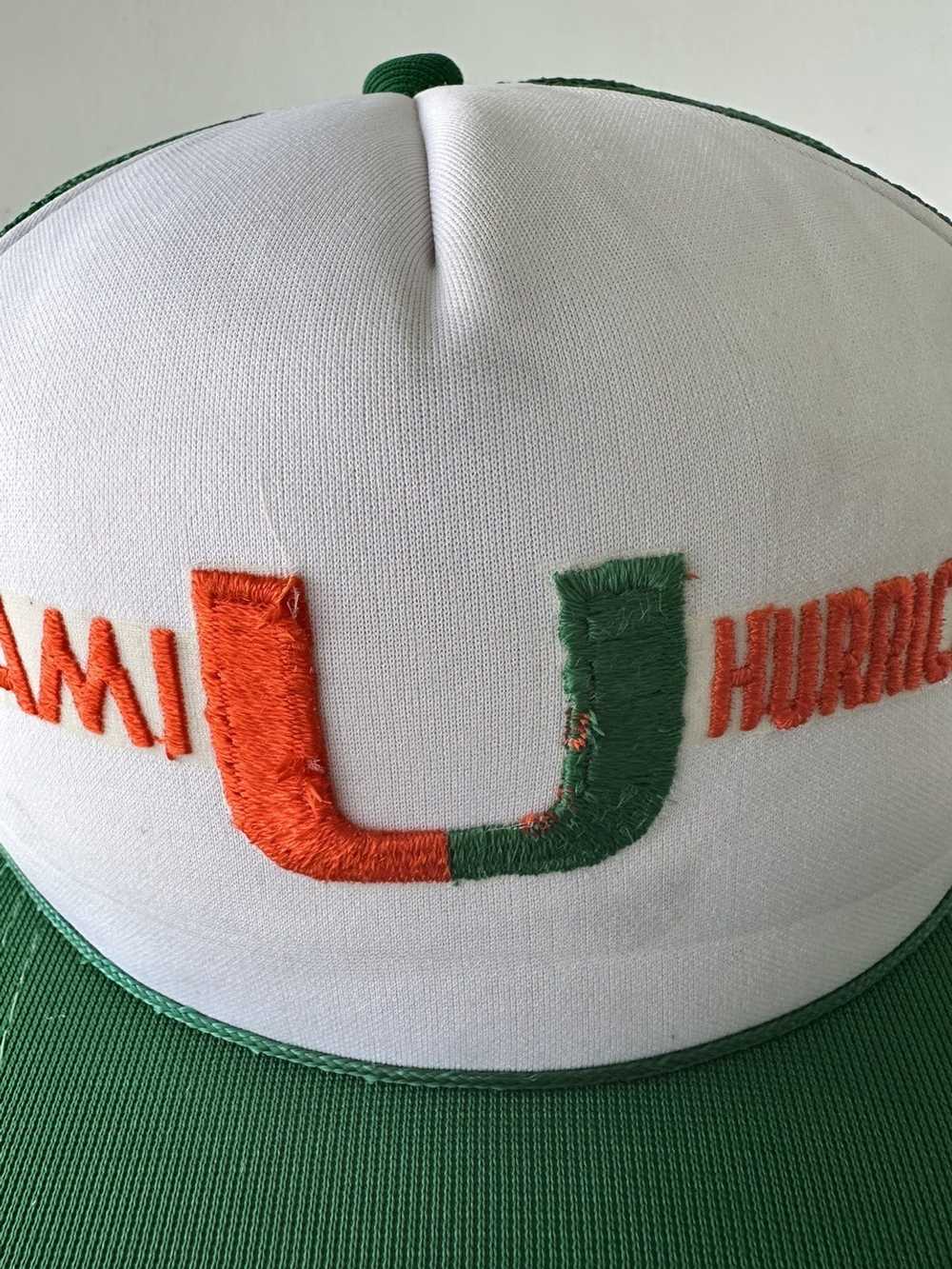 Ncaa × Trucker Hat × Vintage Vintage Miami Hurric… - image 3