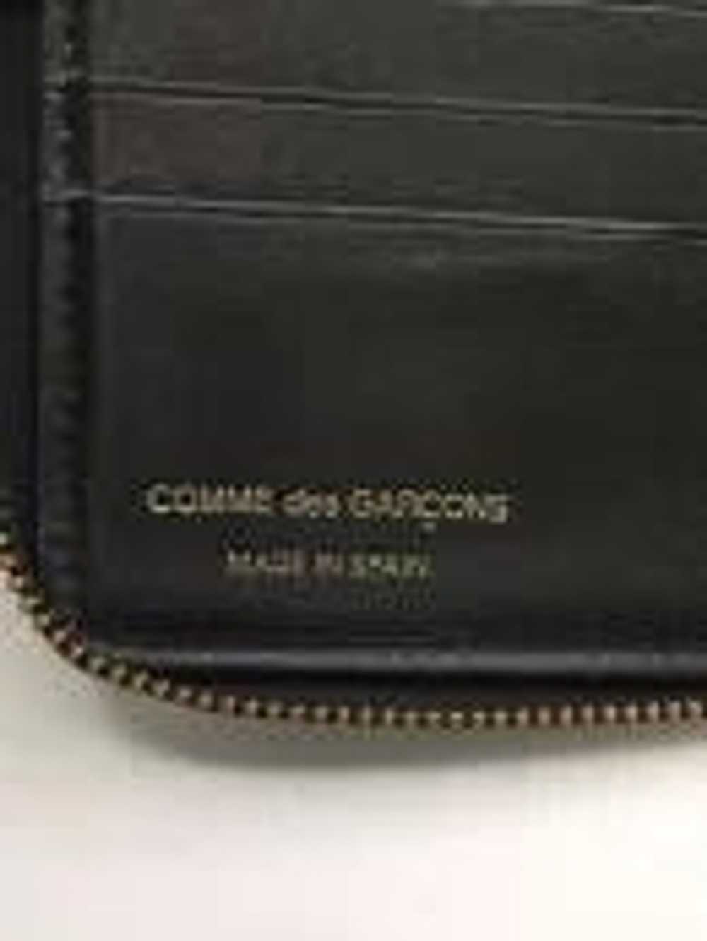 Comme des Garcons Wallets Black Bifold Leather Zi… - image 3