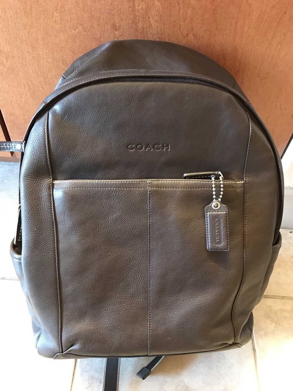 Coach Leather Backpack - image 1