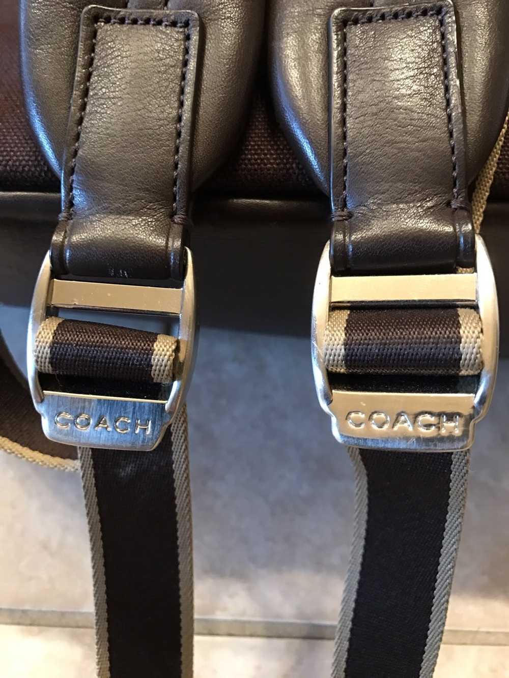 Coach Leather Backpack - image 3