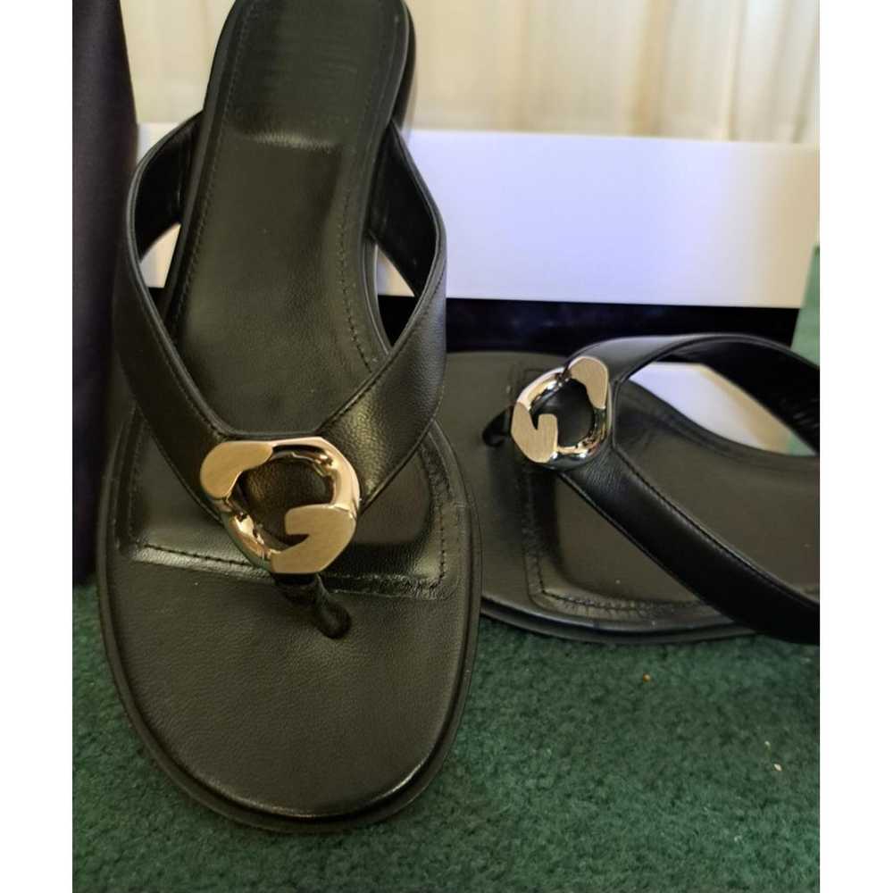 Givenchy Leather flip flops - image 10