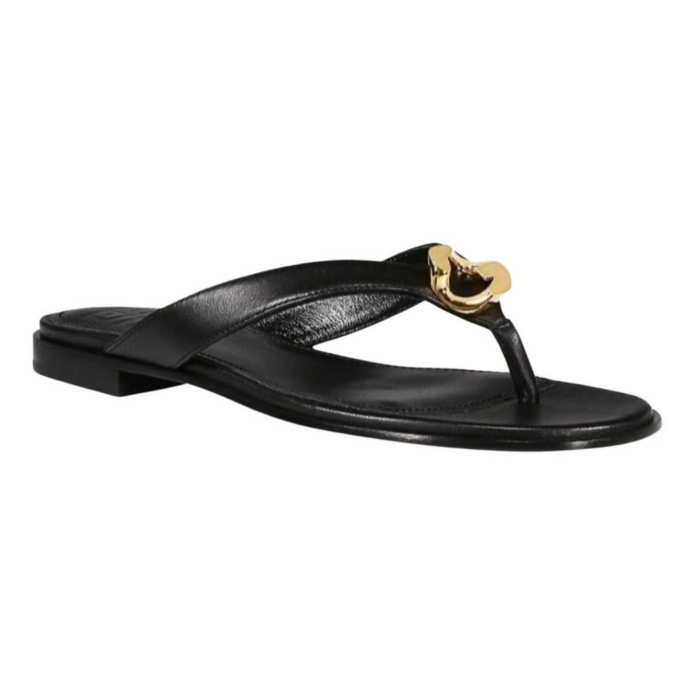 Givenchy Leather flip flops - image 1