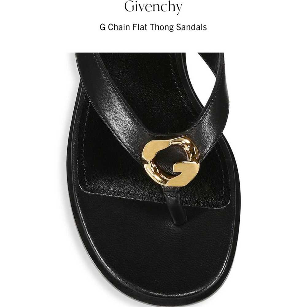 Givenchy Leather flip flops - image 4