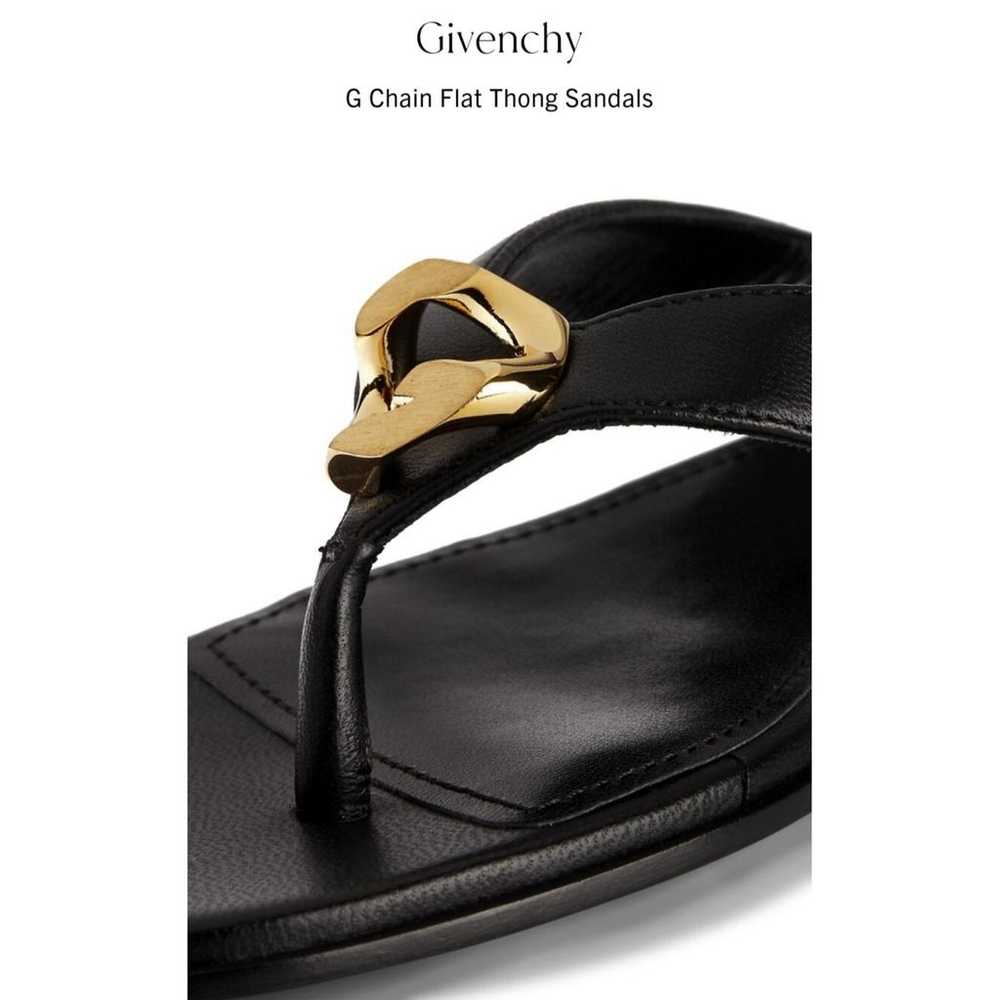 Givenchy Leather flip flops - image 5