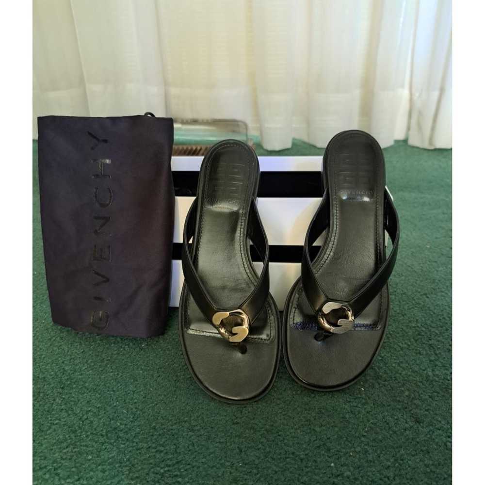 Givenchy Leather flip flops - image 7