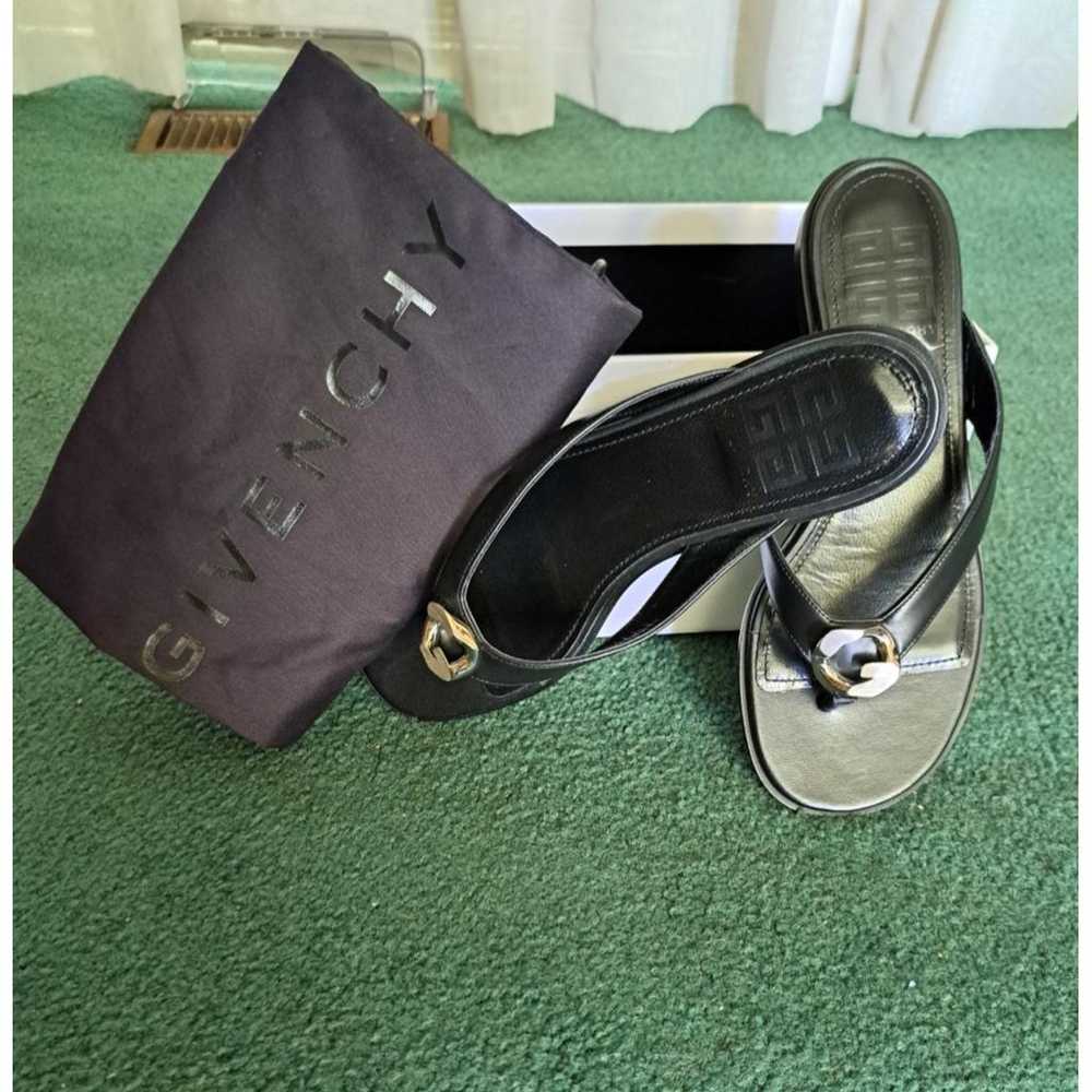 Givenchy Leather flip flops - image 8