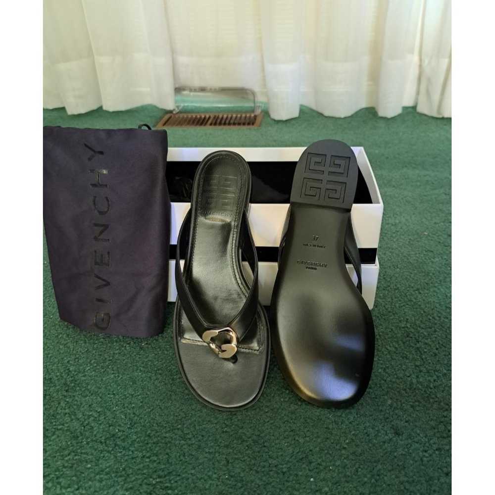 Givenchy Leather flip flops - image 9