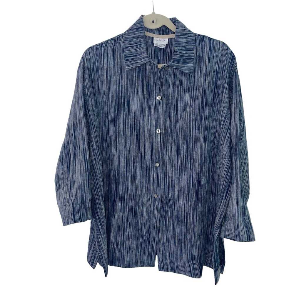 Other Go Lightly Womens Shirt Blouse One Size Blu… - image 10