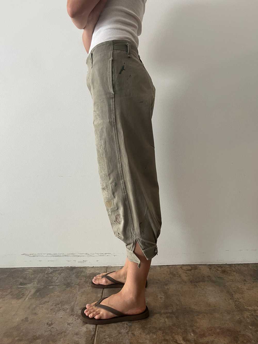 40s/50s Japanese Cotton Twill Work Pants - image 3