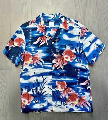 Sandro Goldfish Printed Camp Collar Shirt