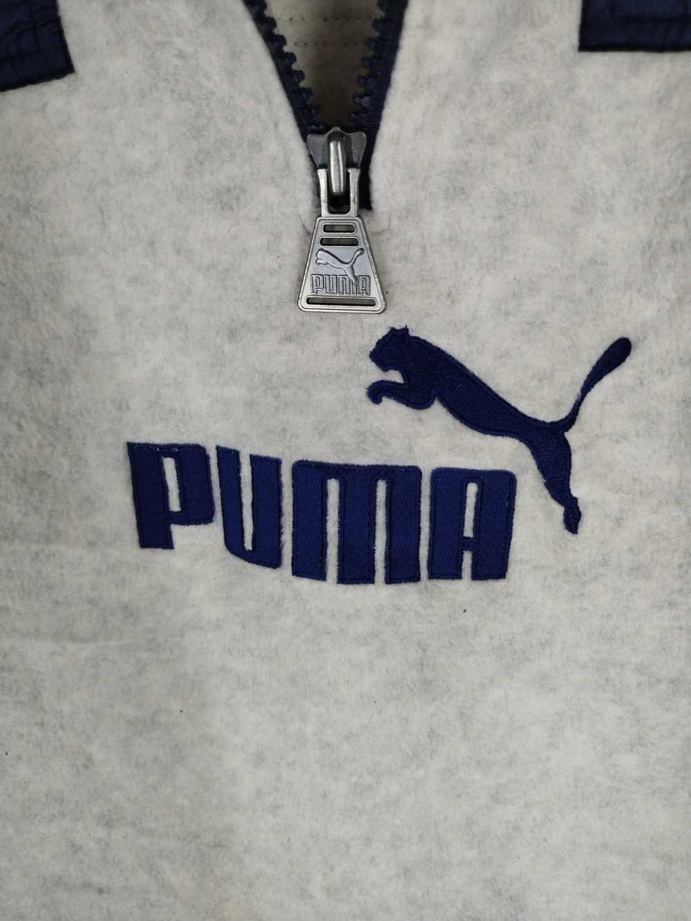 Puma × Vintage Vtg PUMA Fleece Jacket - image 2