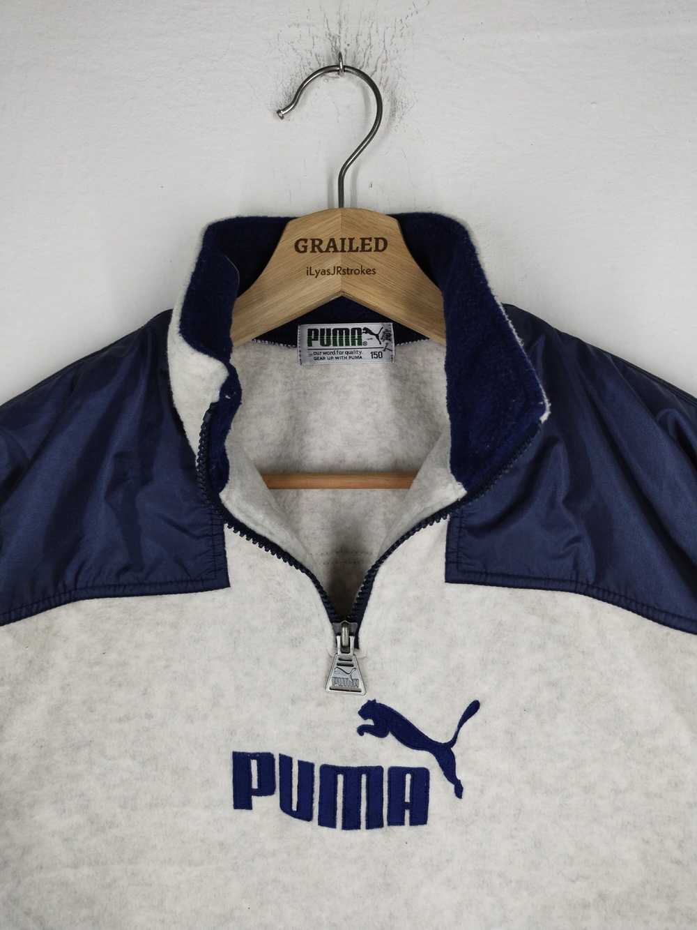 Puma × Vintage Vtg PUMA Fleece Jacket - image 3