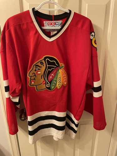 Chicago Blackhawks Fanatics Branded Retro Vintage Blank Hockey Jersey NHL  Medium