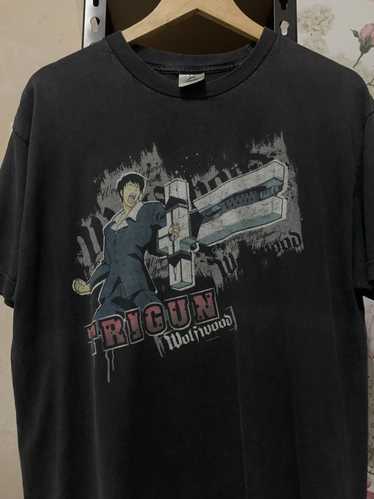 Vtg Trigun Wolfwood Shirt M Anime Movie Double-Sided Promo Tee EUC