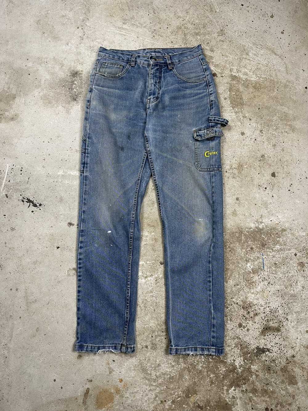 Vintage × Workers ‼️ Vintage y2k Distressed Denim… - image 1