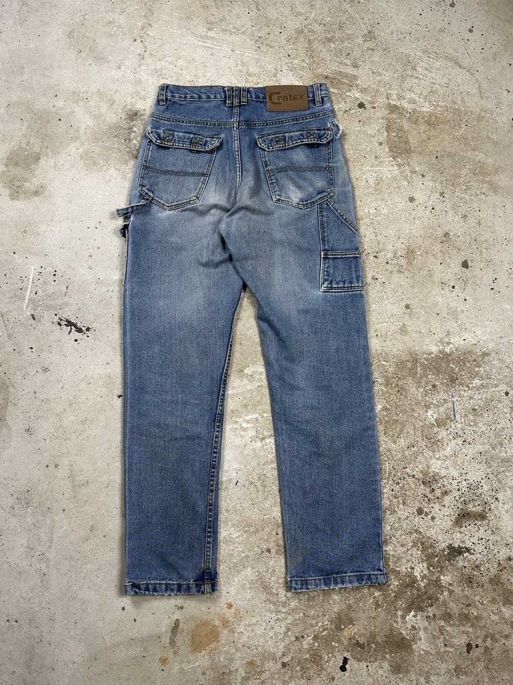 Vintage × Workers ‼️ Vintage y2k Distressed Denim… - image 2