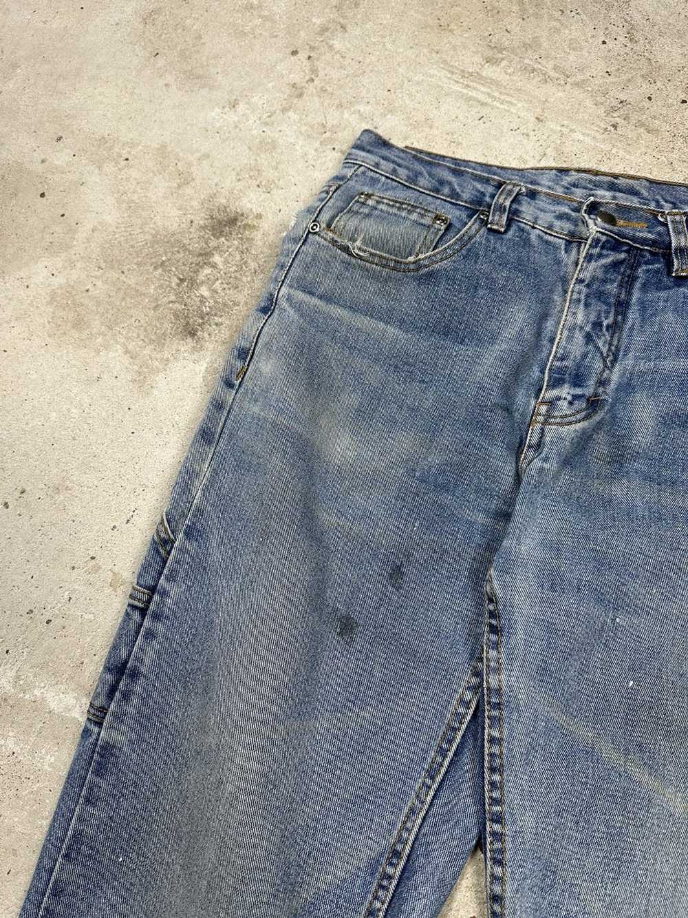 Vintage × Workers ‼️ Vintage y2k Distressed Denim… - image 8