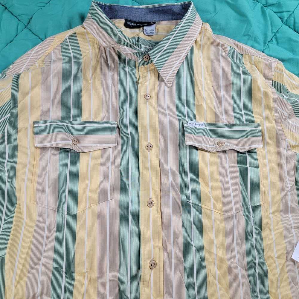 Rocawear Rocawear Mens 3XL XXXL Multicolor Button… - image 4