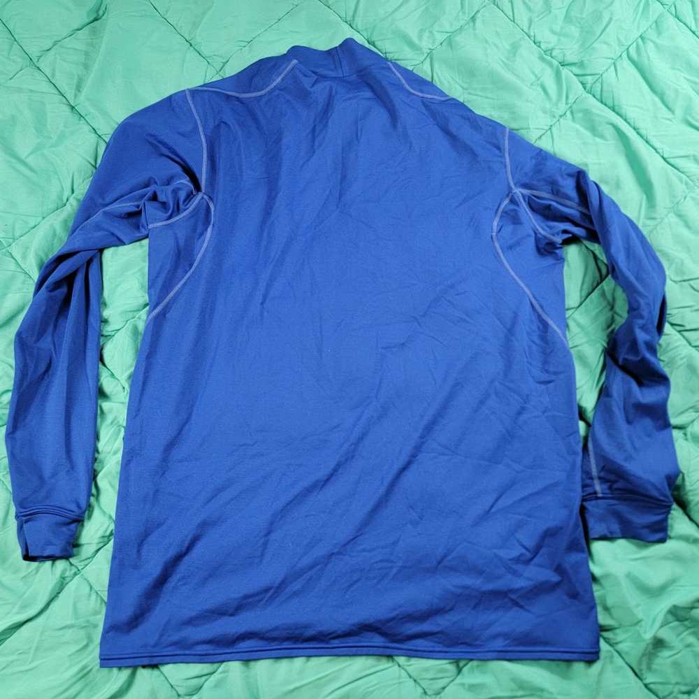 Nike Nike Pro Mens 2XL XXL Blue Fitted Shirt Turt… - image 2