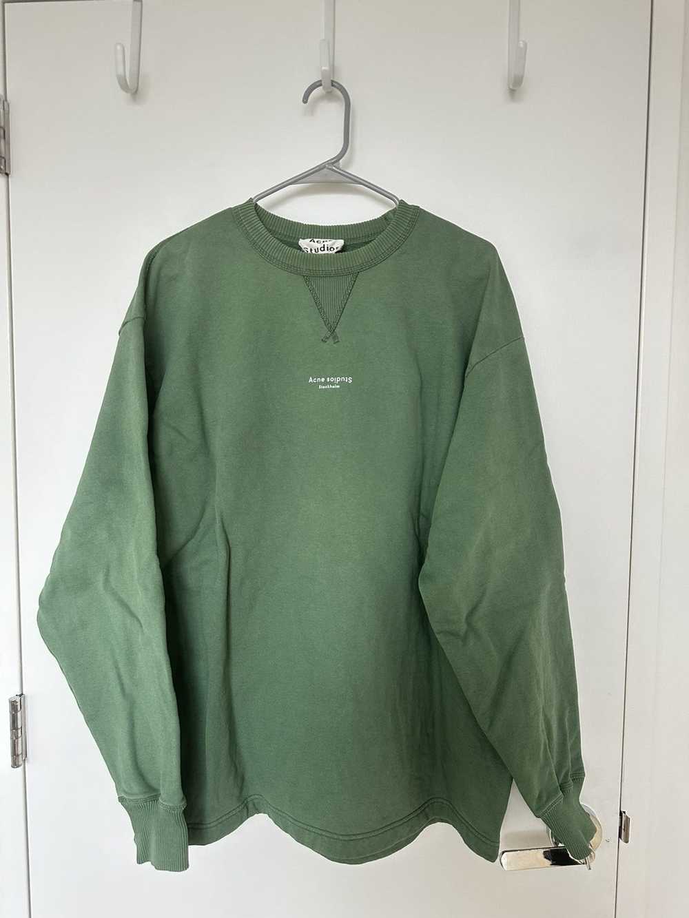 Acne Studios ACNE STUDIOS GREEN SWEATSHIRT - image 1