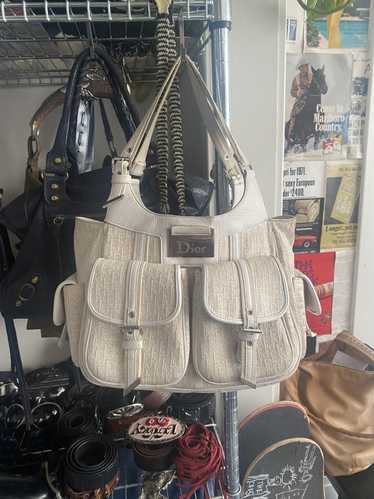 Street chic hobo cloth handbag Dior Beige in Cloth - 31984747