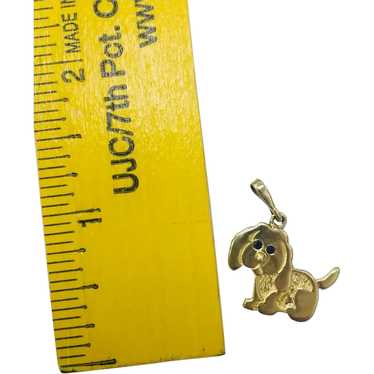 Prada Gold & Black Scottish Dog Keychain Or Bagchain