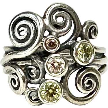 Pandora Sterling Silver and Crystals Ring