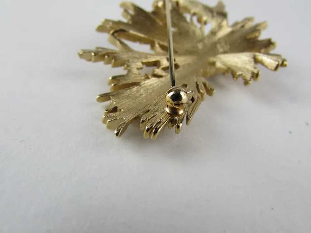 Crown Trifari  Mid-Century Modernist Gold Tone Pin - image 5