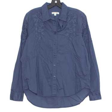 Orvis Orvis Top Button Up Embroidered Long Sleeve… - image 1