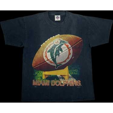 Vintage Logo 7 Miami Dolphins NFL V-neck Jersey T-Shirt Aqua (XL) – Chop  Suey Official