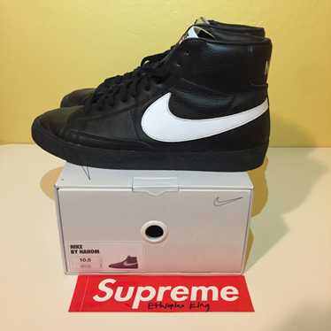 Nike Nike By You Blazer Mid Black w/ White Swoosh - image 1