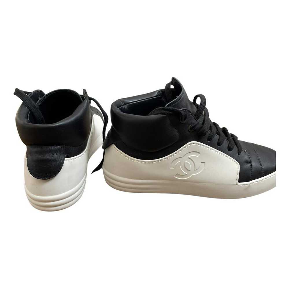 Chanel Boy leather trainers - image 2