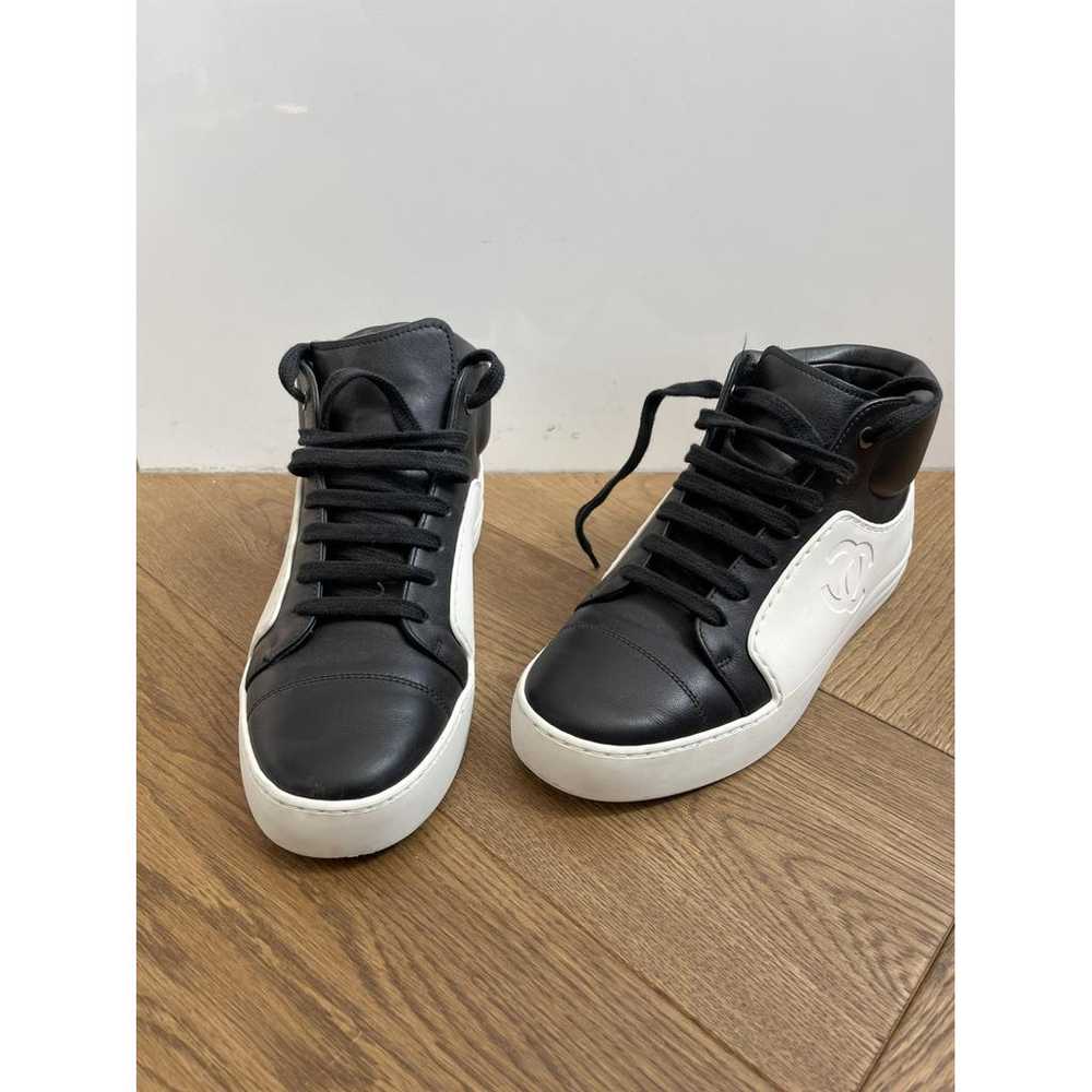 Chanel Boy leather trainers - image 3