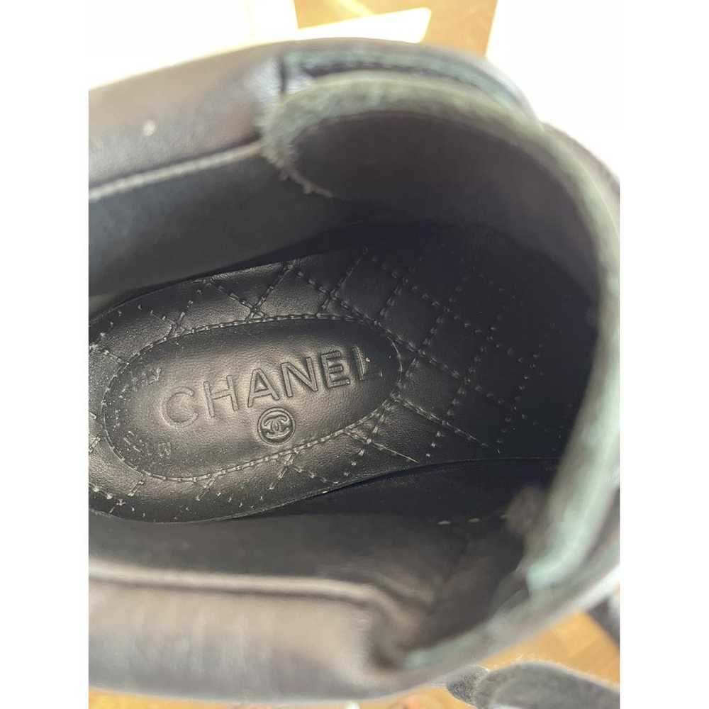 Chanel Boy leather trainers - image 4