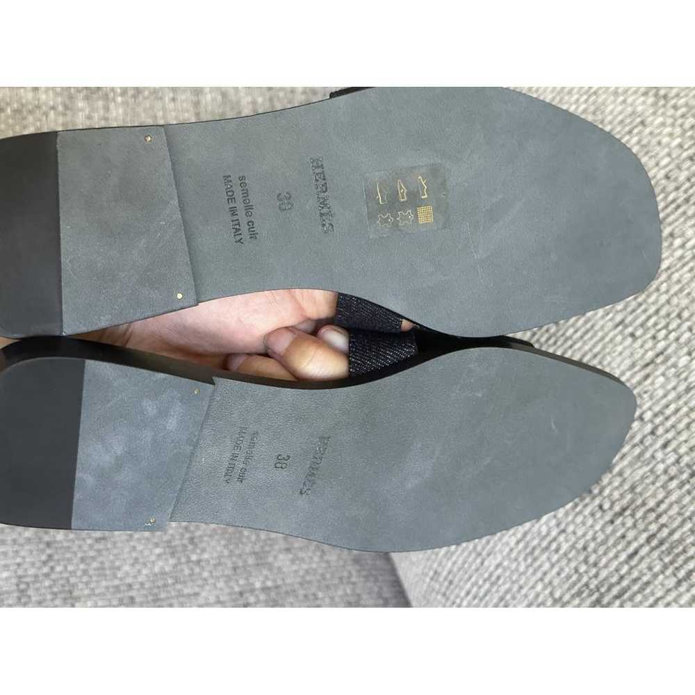 Hermès Oran cloth sandal - image 10