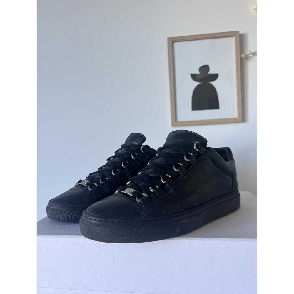 Balenciaga Arena leather low trainers - image 3