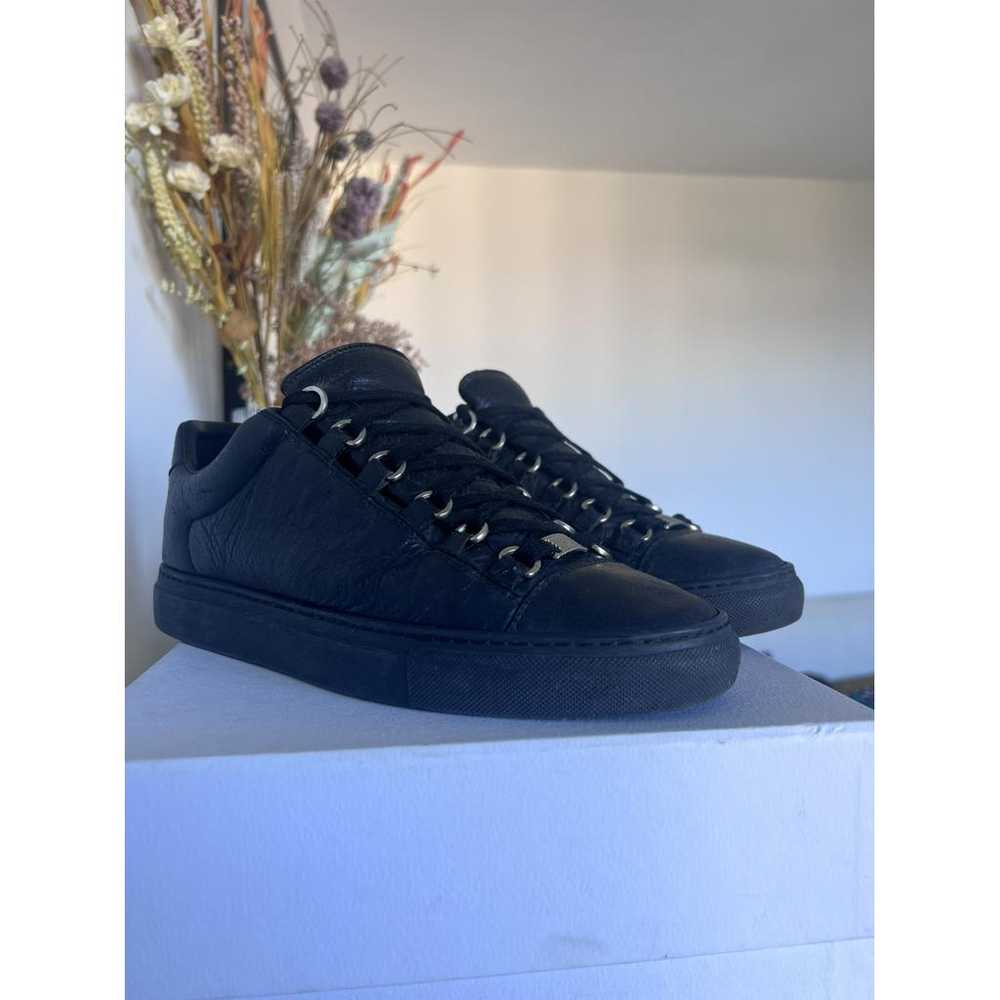 Balenciaga Arena leather low trainers - image 4