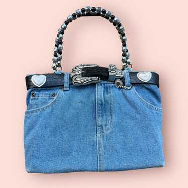 Jean × Vintage Vintage blue Jean denim purse y2k L