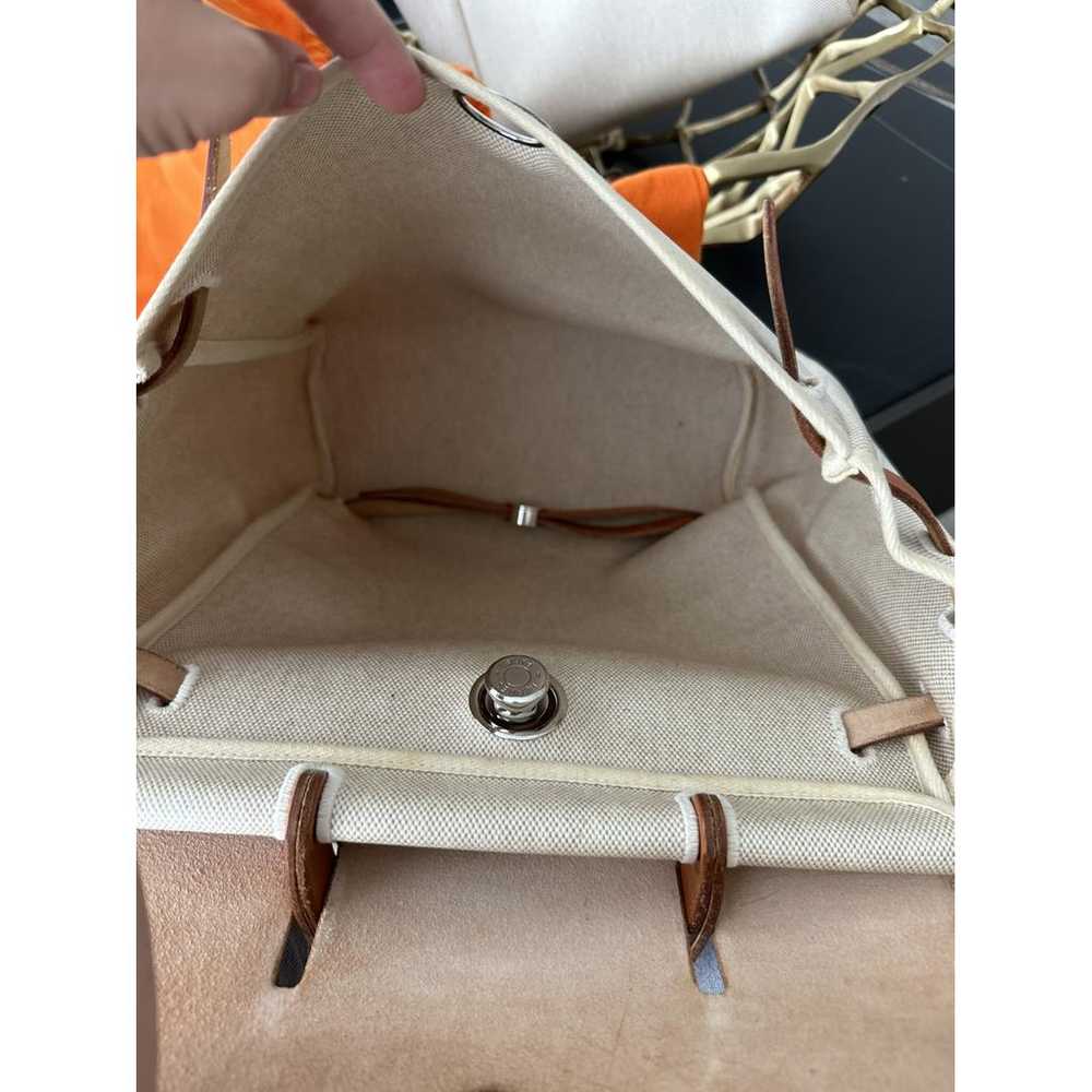 Hermès Herbag leather backpack - image 5