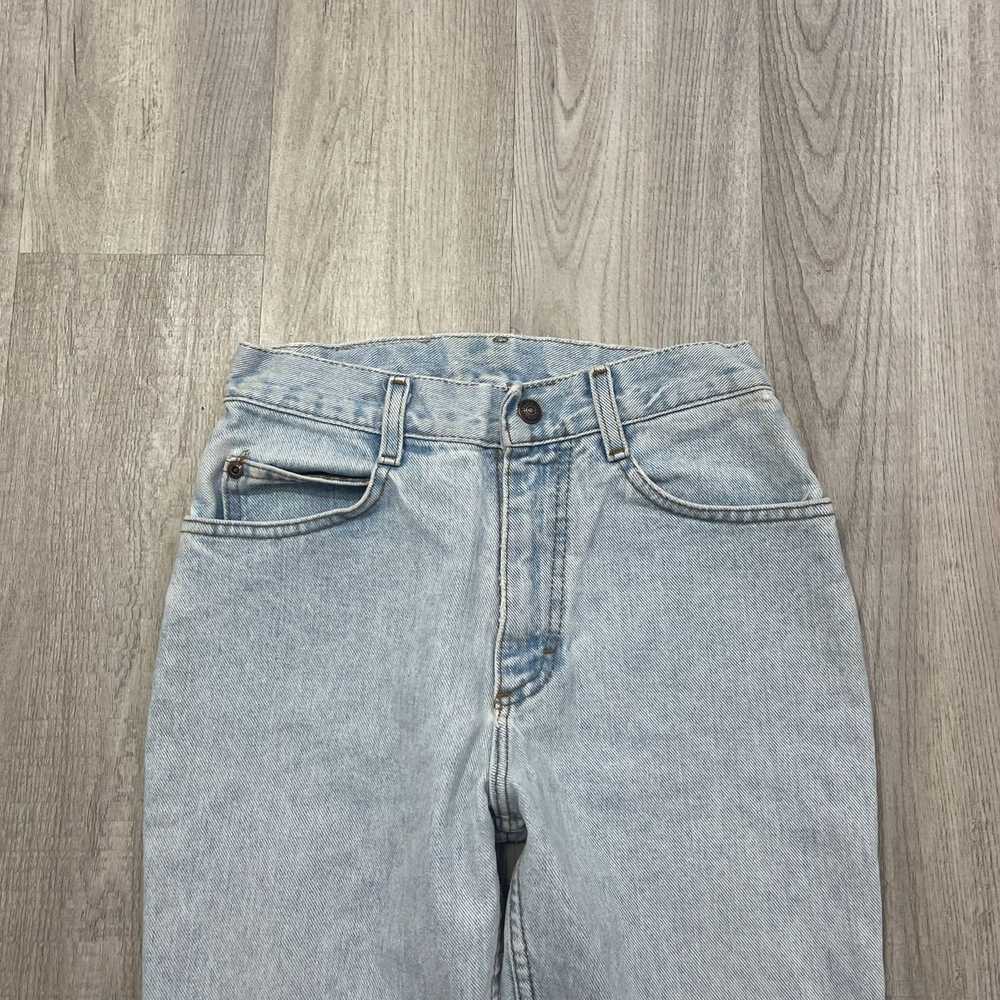 Lee VINTAGE 90s Lee Light Wash Mom Jeans Size 14 … - image 2