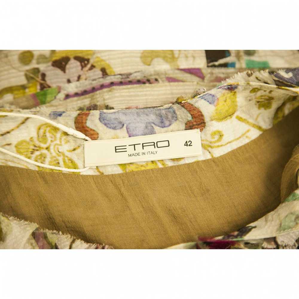 Etro Silk mini skirt - image 3
