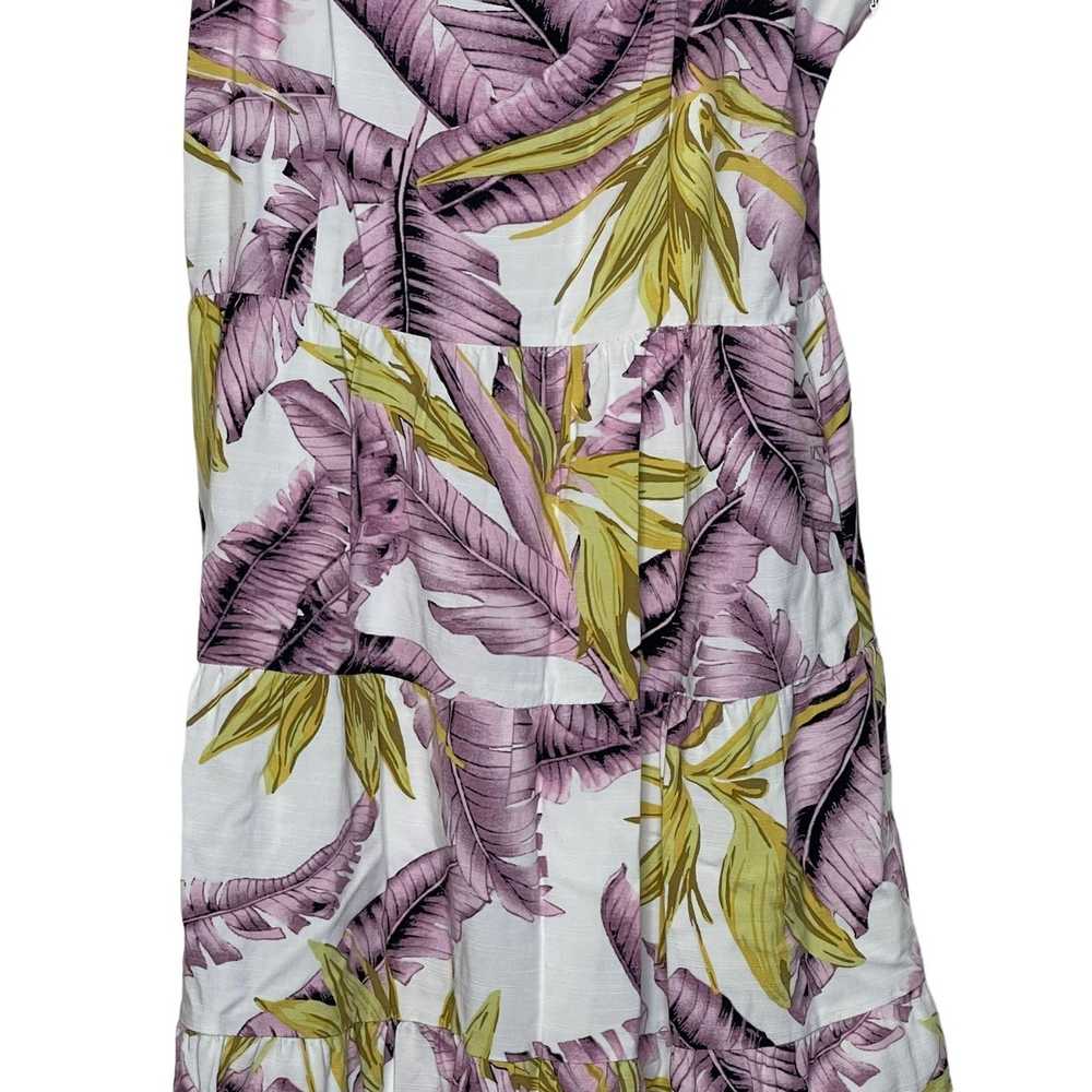 Loft Loft Tropical Paradise Tiered Mini Dress Sle… - image 3