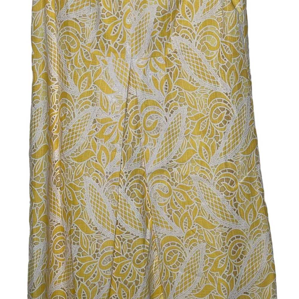 Loft Loft Ann Taylor Women 2 Yellow Floral Lace L… - image 3