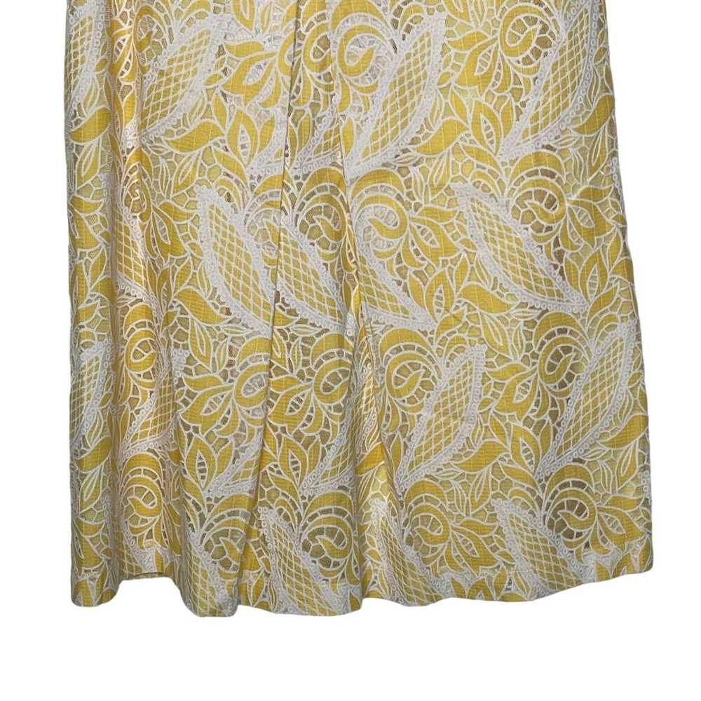 Loft Loft Ann Taylor Women 2 Yellow Floral Lace L… - image 4