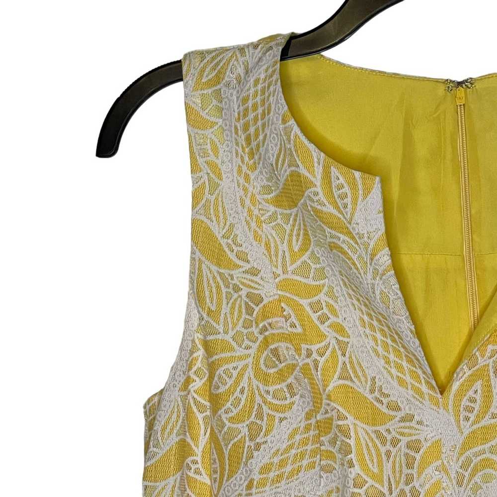 Loft Loft Ann Taylor Women 2 Yellow Floral Lace L… - image 5